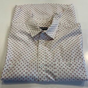 Express floral button down shirt sleeve shirt Large 16-16 1/2